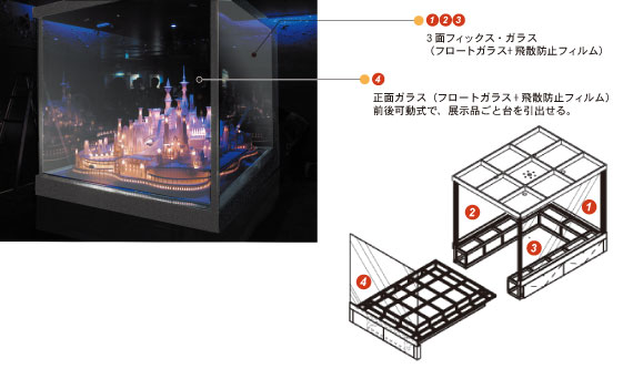 展示ケース　造作ケース